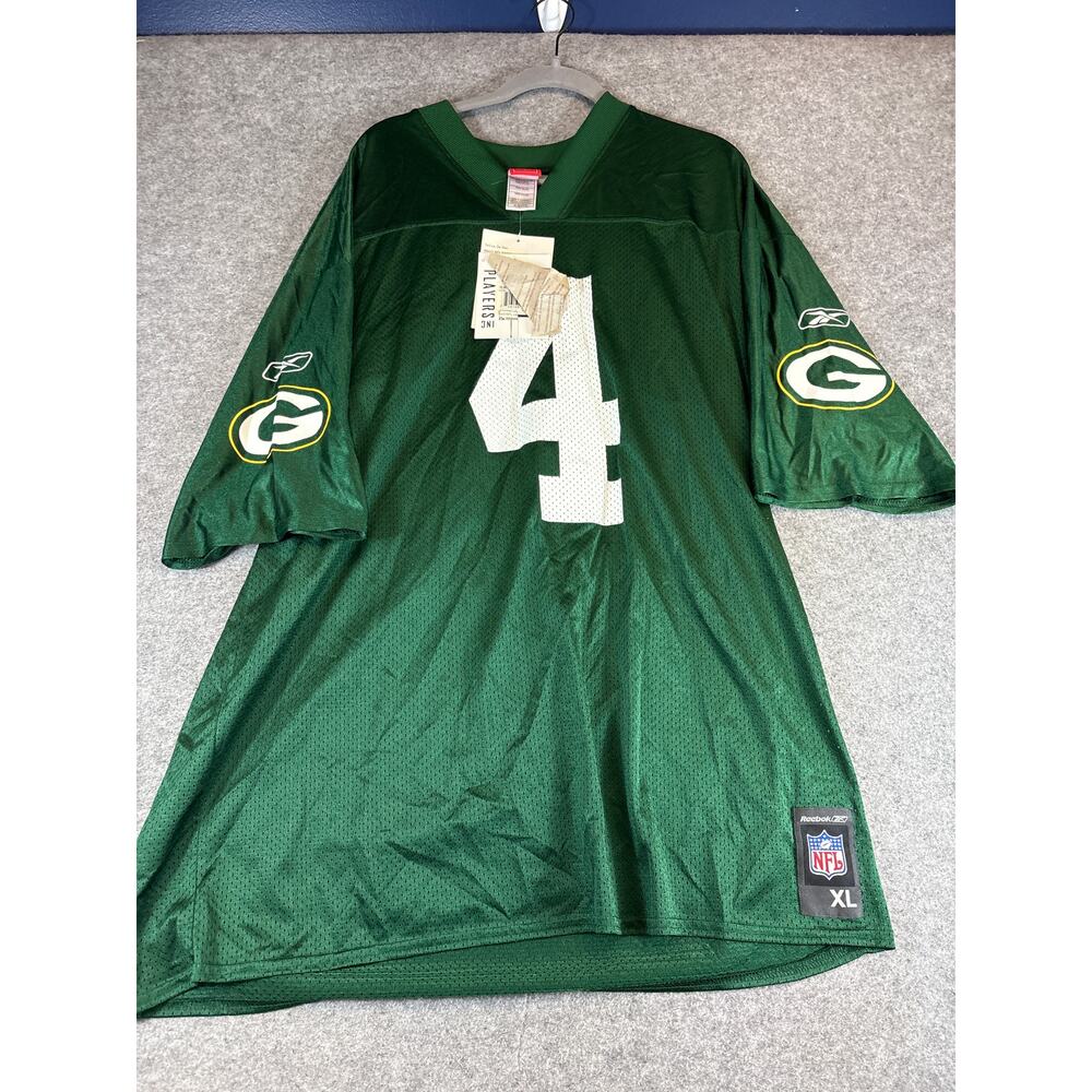 Vintage 90s Reebok Green Bay Packers Brett Favre #4 NFL Jersey Men XL Deadstocks